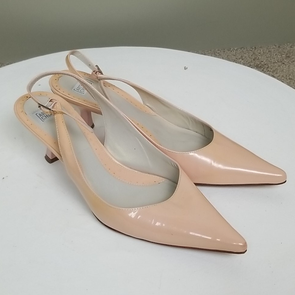 Arturo Chiang Patent Leather Slingback Heels 7
